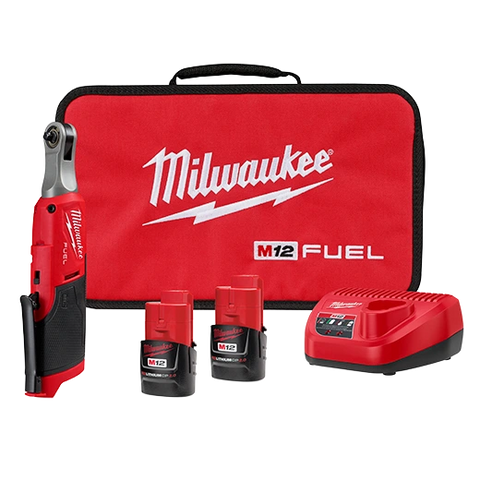 Milwaukee 2566-22 M12 FUEL™ 1/4" High Speed Ratchet Kit