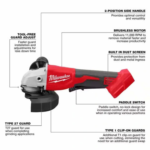 Milwaukee 2696-28 Milwaukee M18 18V Cordless Power Tool Combo Kit 8-Tool Set - 3 Batteries - 2 Tool Bags - Charger Included