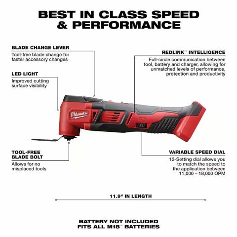 Milwaukee 2696-28 Milwaukee M18 18V Cordless Power Tool Combo Kit 8-Tool Set - 3 Batteries - 2 Tool Bags - Charger Included