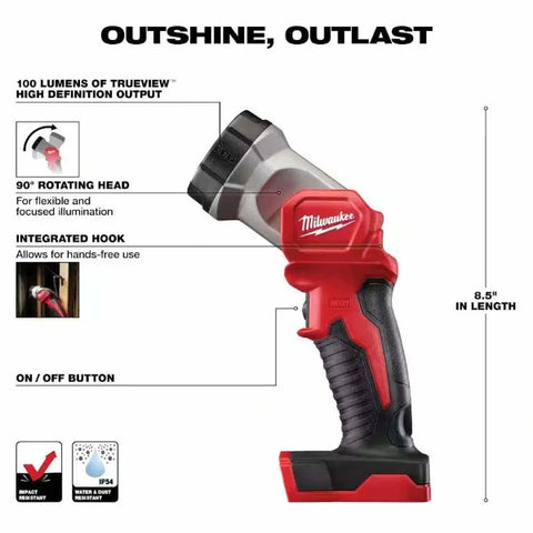 Milwaukee 2696-28 Milwaukee M18 18V Cordless Power Tool Combo Kit 8-Tool Set - 3 Batteries - 2 Tool Bags - Charger Included