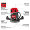 Milwaukee 2838-20 M18 FUEL™ 1/2" Router (Bare Tool)