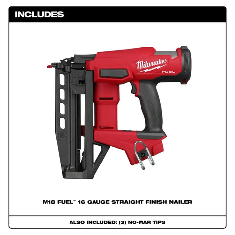 Milwaukee 3020-20 M18 FUEL™ 16 Gauge Straight Finish Nailer