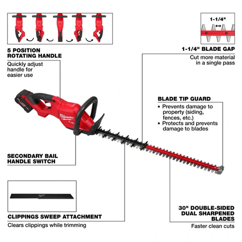 Milwaukee 3034-21 M18 Fuel 30" Hedge Trimmer