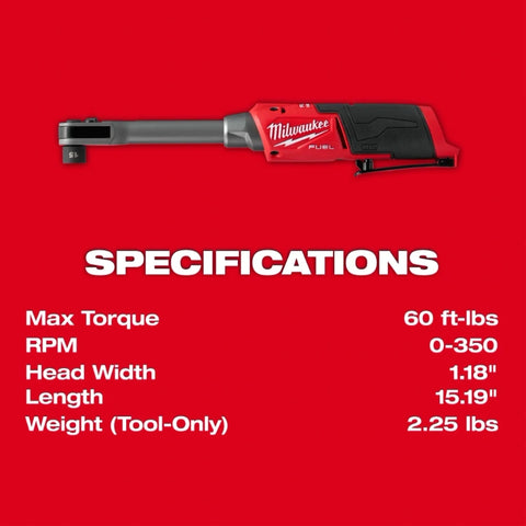 Milwaukee 3050-20 M12 FUEL™ INSIDER™ Extended Reach Box Ratchet