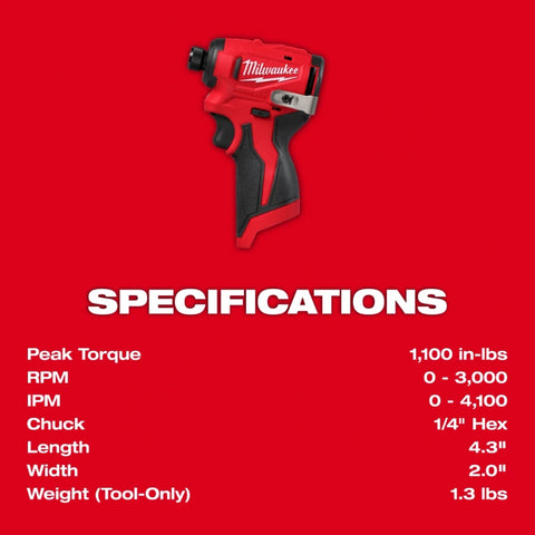 Milwaukee 3494-22 M12™ Subcompact Brushless 2-Tool Combo Kit