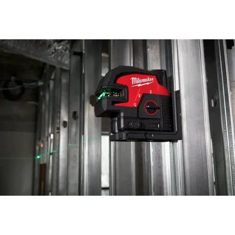 Milwaukee 3624-20 M12™ Green Laser – Cross Line & 4-Points