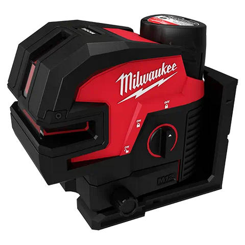 Milwaukee 3624-21 M12™ Green Laser – Cross Line & 4-Points Kit