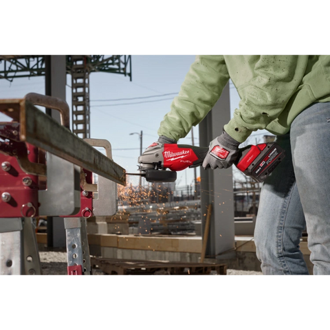 Milwaukee 3672-20 M18 FUEL™ 4-1/2"-6" Variable Speed Braking Grinder, Paddle Switch w/ ONE-KEY™
