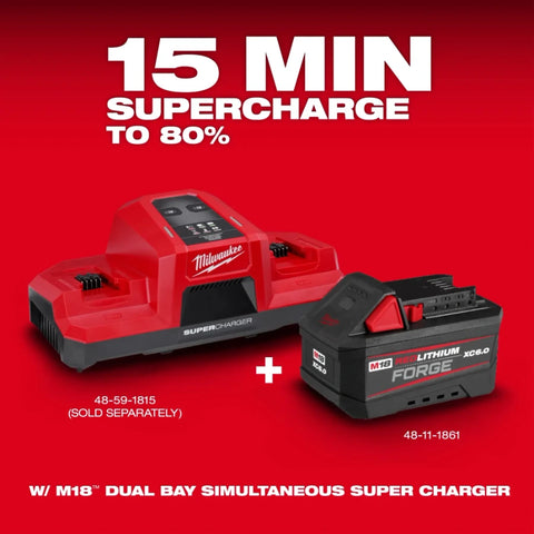 Milwaukee 48-11-1861 M18™ REDLITHIUM™ FORGE™ XC6.0 Battery Pack