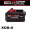 Milwaukee 48-11-1881 M18™ REDLITHIUM™ FORGE™ XC8.0 Battery Pack