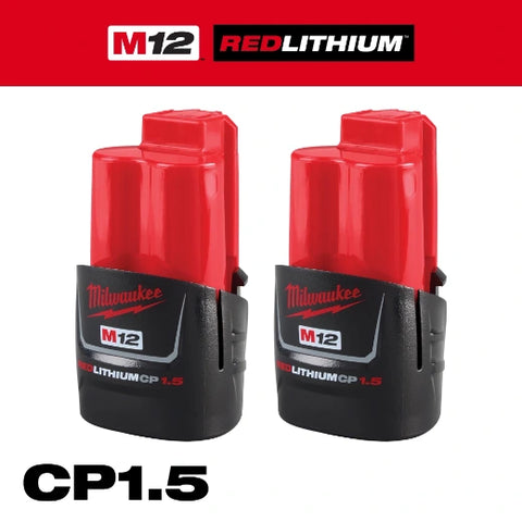 Milwaukee 48-11-2411 M12™ REDLITHIUM™ Compact Battery Two Pack