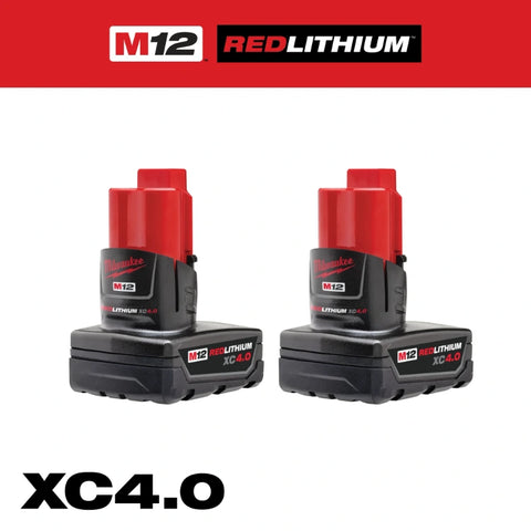 Milwaukee 48-11-2442 M12 XC4.0 Battery - 2 Pack