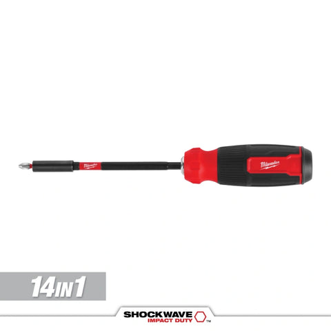 Milwaukee 48-22-2915 14-IN-1 Multi-Bit Screwdriver w/ SHOCKWAVE™ Impact Duty Bits