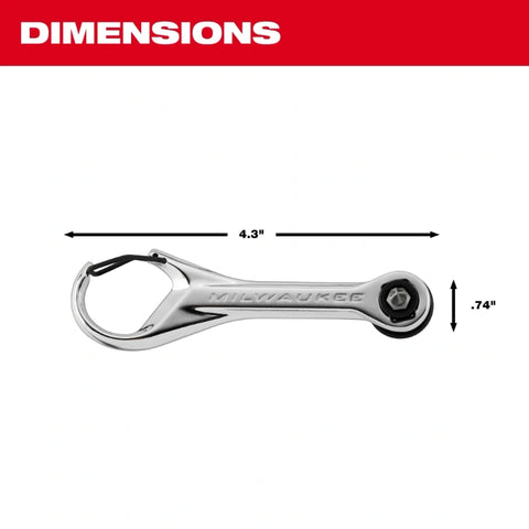 Milwaukee 48-22-2950 7-in-1 Multi-Bit Mini Ratchet