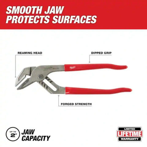 Milwaukee 48-22-6554P 12" And 10" Smooth Jaw Pliers 2PK