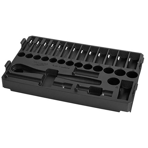 Milwaukee 48-22-9482 32pc 3/8" Metric Ratchet and Socket Set with PACKOUT™ Low-Profile Compact Organizer