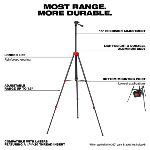 Milwaukee 48-35-1411 72" Laser Tripod