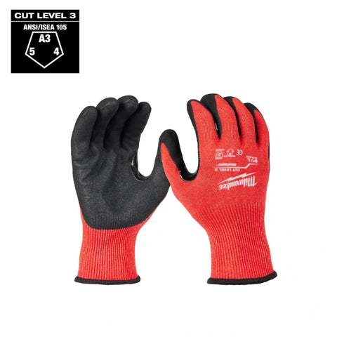 Milwaukee Cut Level 3 Nitrile Dipped Gloves - S