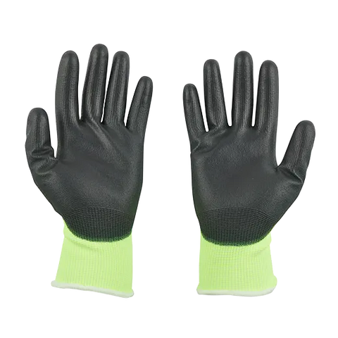 Milwaukee High Visibility Cut Level 1 Polyurethane Dipped Gloves