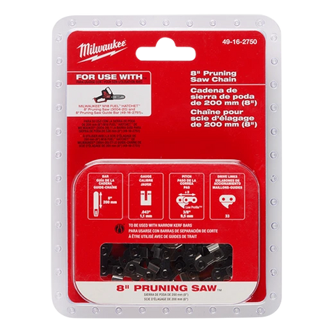 Milwaukee 49-16-2750 8" Pruning Saw Chain