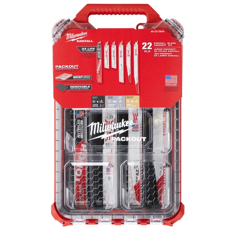 Milwaukee 49-22-5640 22PC SAWZALL® Blade PACKOUT™ Kit