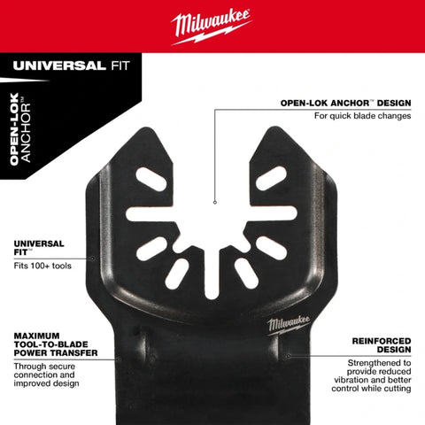 Milwaukee 49-25-1573 NITRUS™ Carbide Extreme Materials Universal Fit OPEN-LOK™ Multi-Tool Blade (3 PK)