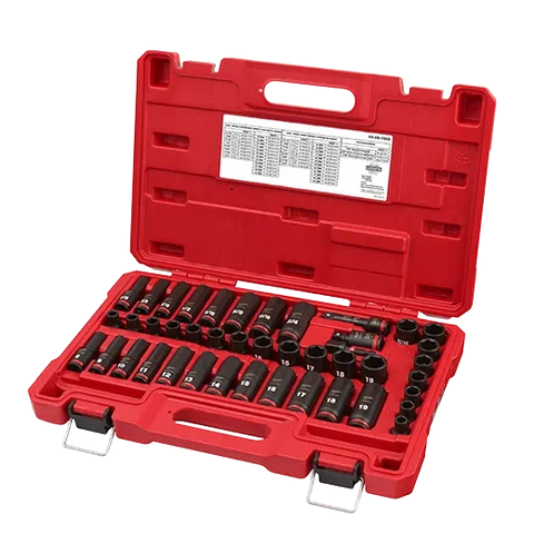 Milwaukee 49-66-7009 43PC SHOCKWAVE Impact Duty™ 3/8" Drive SAE & Metric Deep 6 Point Socket Set