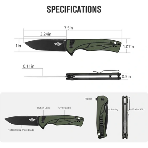 OKNIFE Mettle 2 Folding Pocket Tool