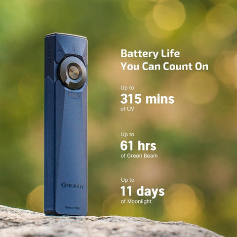 OLIGHT ARKFELDULTRA3RNBCW Arkfeld Ultra 3-in-1 EDC Flashlight with O-aluminum Material  Color-Navy Blue CW(5700K~6700K) 