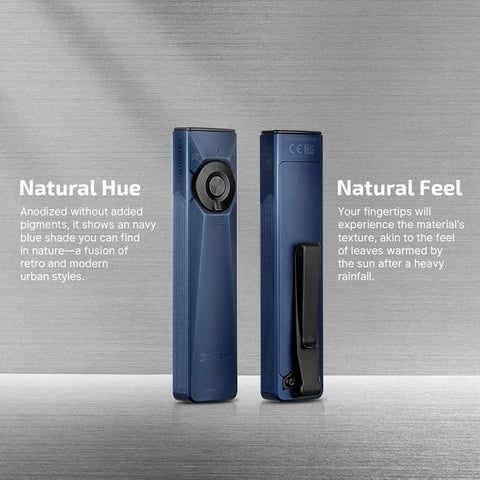 OLIGHT ARKFELDULTRA3RNBCW Arkfeld Ultra 3-in-1 EDC Flashlight with O-aluminum Material  Color-Navy Blue CW(5700K~6700K) 