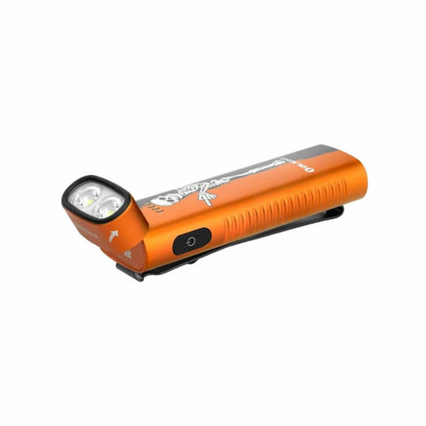 OLIGHT ARKFLEXOGSK Arkflex Adjustable Right Angle Flashlight - Orange Skeleton