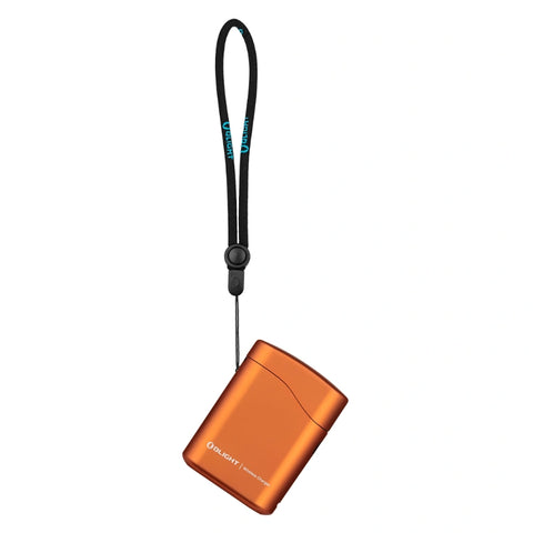 OLIGHT BATON4KITOG Baton 4 Powerful EDC Flashlight 1300 Lumens - Orange-Premium (With Charging Case)