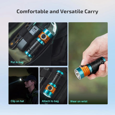 OLIGHT BATONTURBOROADSTER Baton Turbo Compact EDC Flashlight with 510m Long-Range Beam - Roadster