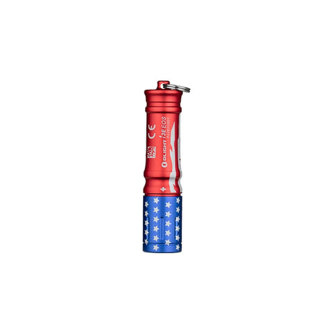 OLIGHT I3ESTARSSTRIPES i3E EOS Keychain Flashlight - Stars & Stripes Edition