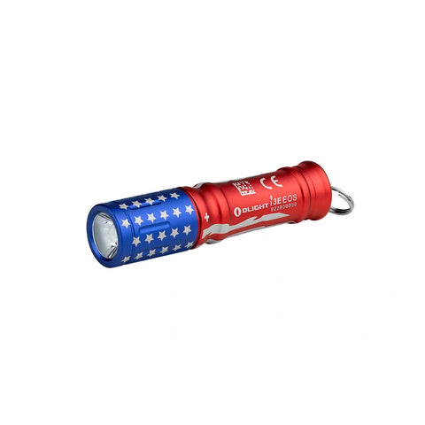OLIGHT I3ESTARSSTRIPES i3E EOS Keychain Flashlight - Stars & Stripes Edition