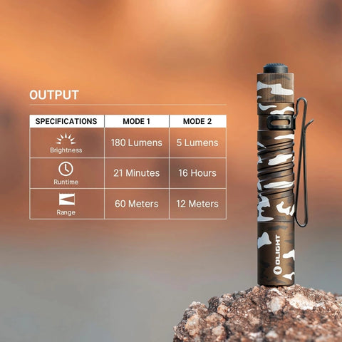 OLIGHT I3TSD i3T EOS Small Flashlight - SHadow Dune