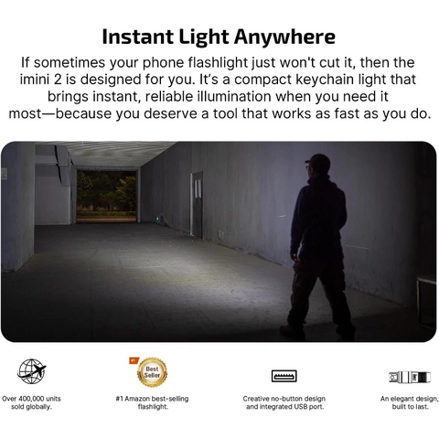 OLIGHT IMINI2DB imini 2 Rechargeable Mini Flashlight - Dream Blue