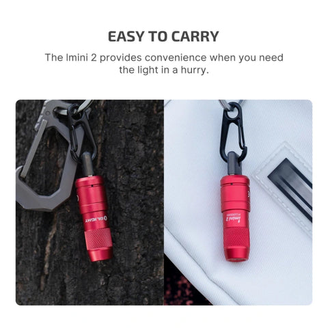 OLIGHT IMINI2PR imini 2 Rechargeable Mini Flashlight - Passionate Red