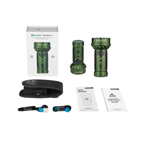 OLIGHT MARAUDERMINIODG Marauder Mini Powerful LED Flashlight With RGB - OD Green