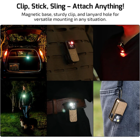 OLIGHT OCLIPPROAS Oclip Pro Clip on Flashlight with Floodlight - Ancient Script