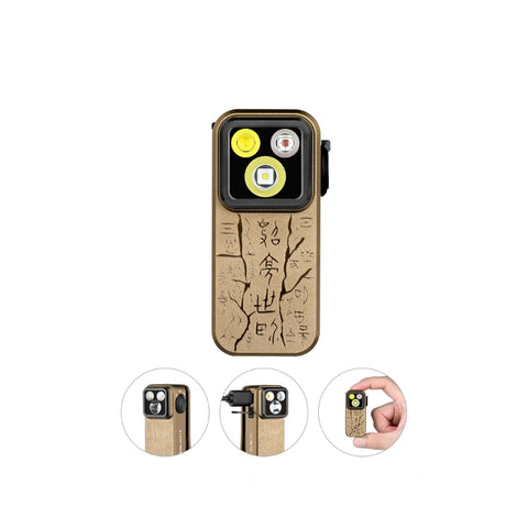 OLIGHT OCLIPPROAS Oclip Pro Clip on Flashlight with Floodlight - Ancient Script