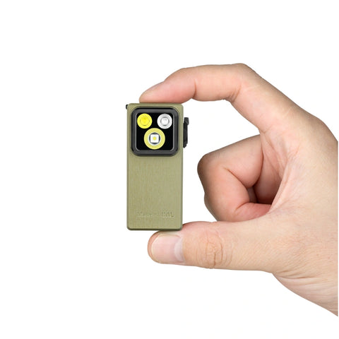 OLIGHT OCLIPULTRAOAL Oclip Ultra Clip-On EDC Light with Flood, Spot, and UV Modes - Olive Green
