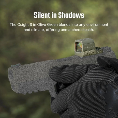 OLIGHT OSIGHTSRDDOTOG Osight S 2 MOA Dot & 32 MOA Circle with OAL Material - Olive Green