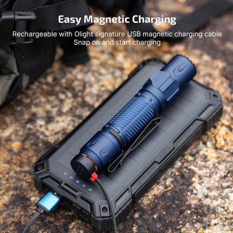 OLIGHT WARRIORULTRANB Warrior Ultra 2500 Lumens Tactical Flashlight with OAL Material - Navy Blue