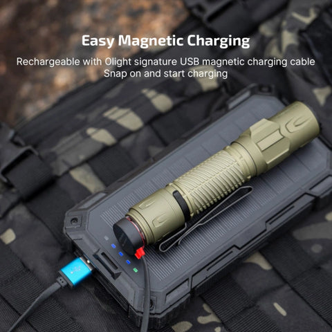 OLIGHT WARRIORULTRAOLG Warrior Ultra 2500 Lumens Tactical Flashlight with OAL Material - Olive Green