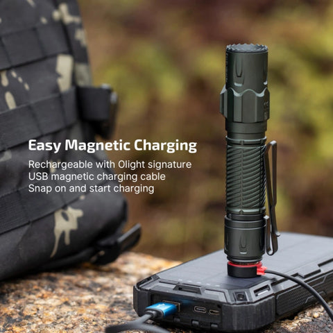 OLIGHT WARRIORULTRASG Warrior Ultra 2500 Lumens Tactical Flashlight with OAL Material - Stealth Grey