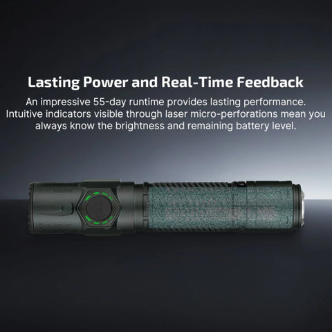 OLIGHT WARRIORULTRASG Warrior Ultra 2500 Lumens Tactical Flashlight with OAL Material - Stealth Grey