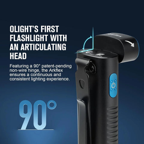 OLIGHT ARKFLEXBK Arkflex Adjustable Right Angle Flashlight - Black