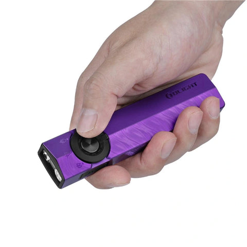 OLIGHT ARKPRONV ArkPro Series – Flat Unibody EDC Flashlight with Multi-Light Sources - Nebula Violet CW