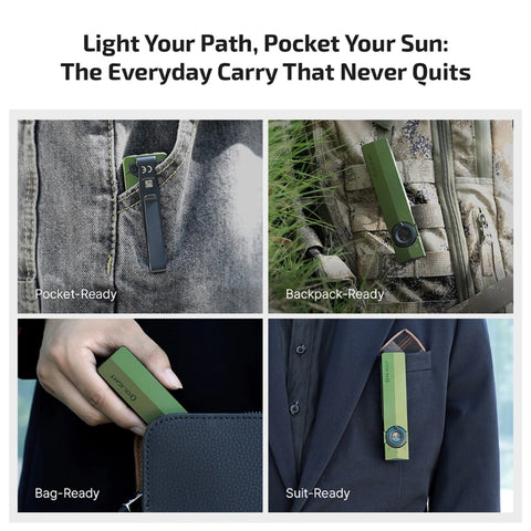 OLIGHT ARKPROODG ArkPro Series – Flat Unibody EDC Flashlight with Multi-Light Sources - OD Green CW